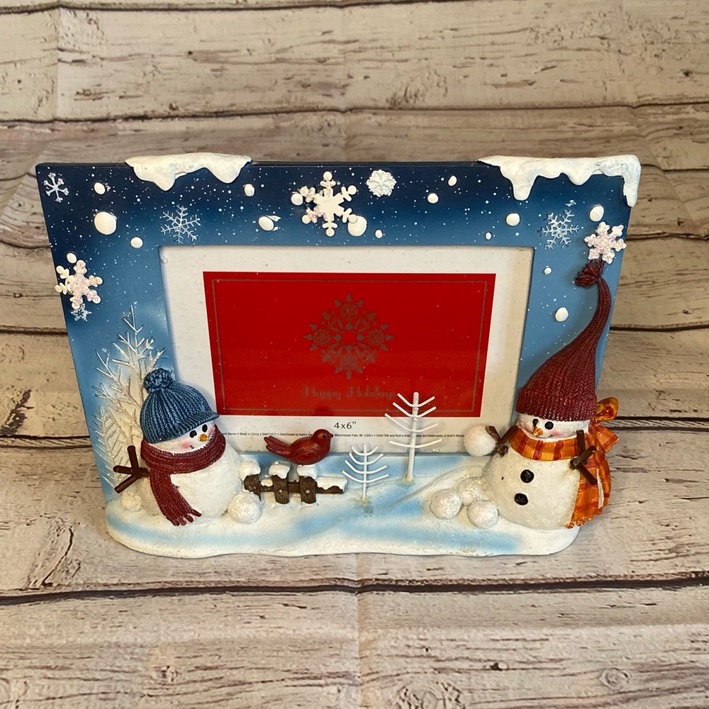 Snowman Winter Picture Frame